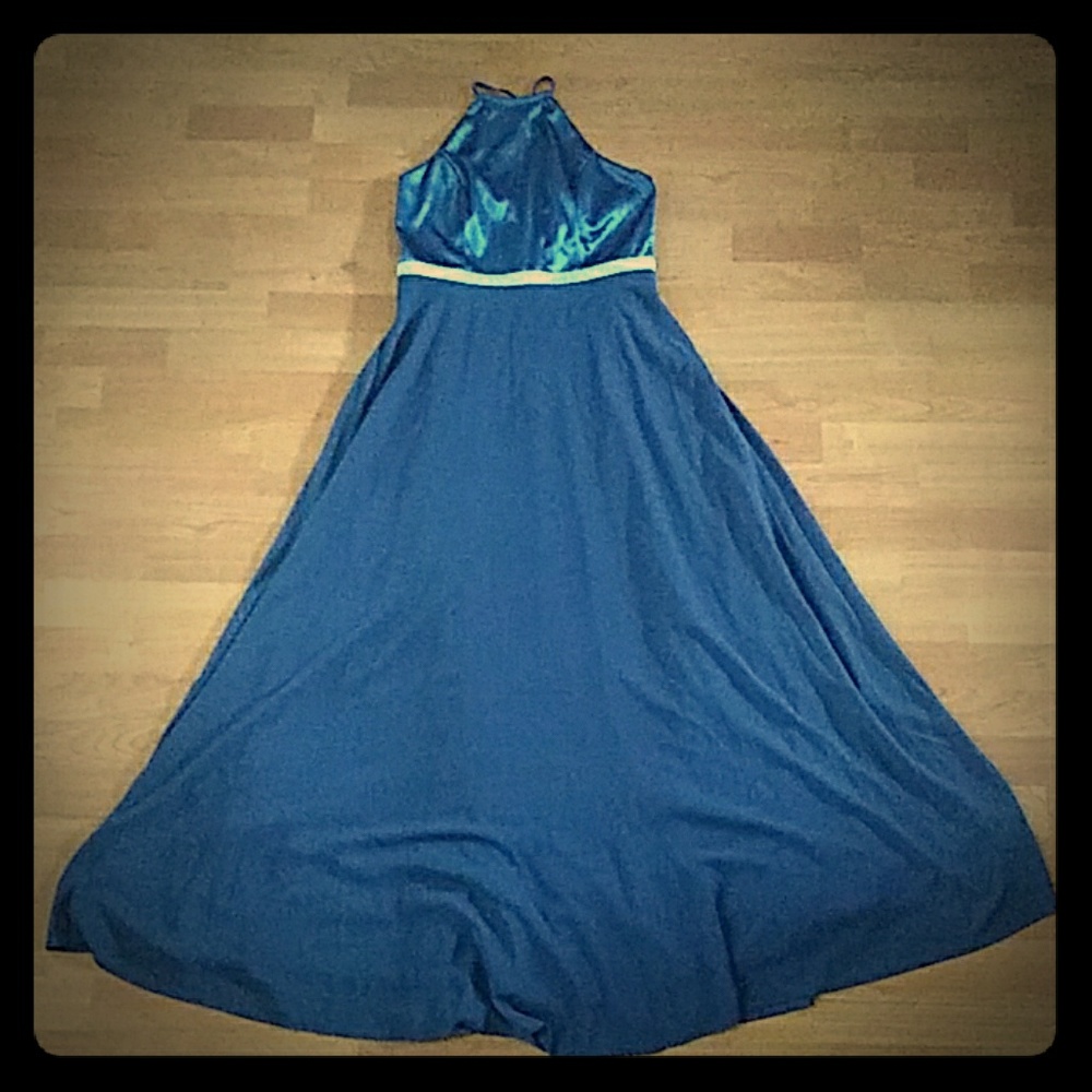 Royal blue prom dress